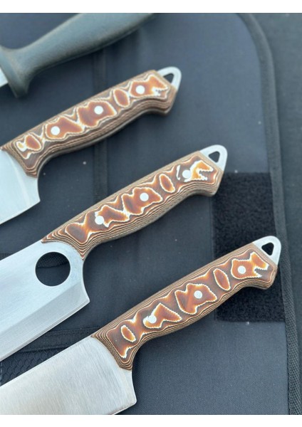 Verzalit Saplı Taşıma Çantalı Şef, Kasap, Mutfak Bıçak Seti fiyatları