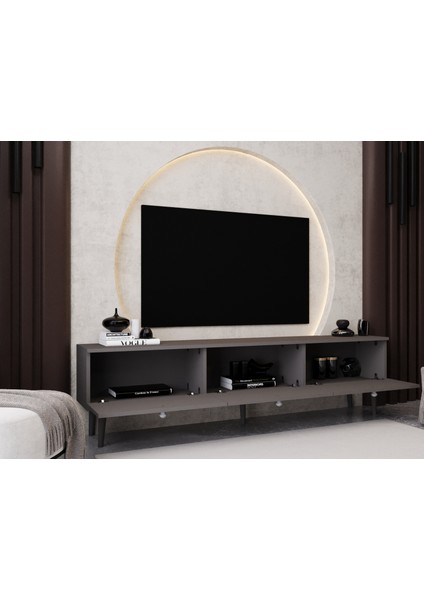 Melura Tv Ünitesi - Tv Sehpası 180 cm %100 Mdf Lake Ahşap Ayaklı fiyatları