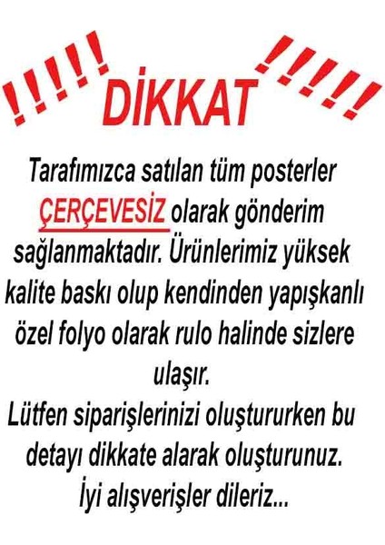 Çerçevesiz Kendinden Yapışkanlı Tablo Görünümlü Duvar Posteri Çerçevesiz Çıtasız fiyatları