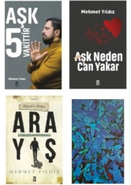 Mehmet Yıldız Set - Aşk 5 Vakittir - Aşk Neden Can Yakar -Arayış - Not Defteri Hediye fiyatları