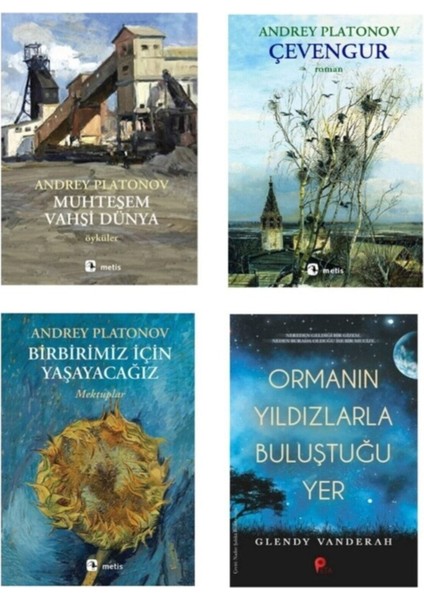 Andrey Platonov Set-Muhteşem Vahşi Dünya-Çevengur-Birbirimiz Için-Ormanın Yıldızlarla Buluş Hediye