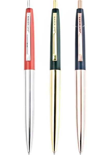 Metalik Retro Kalem Seti