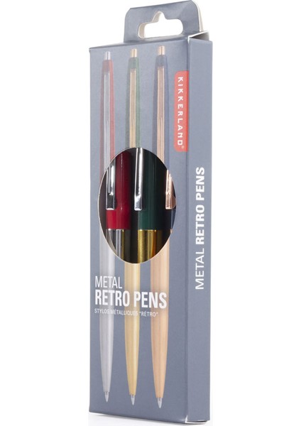 Metalik Retro Kalem Seti fiyatları