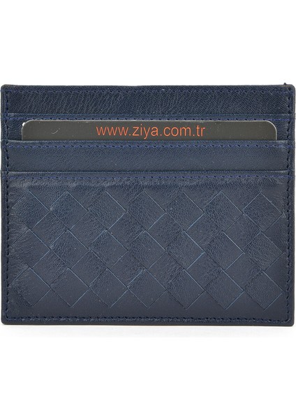 , Unisex Hakiki Deri Kartlık 1539852Z05 Lacivert