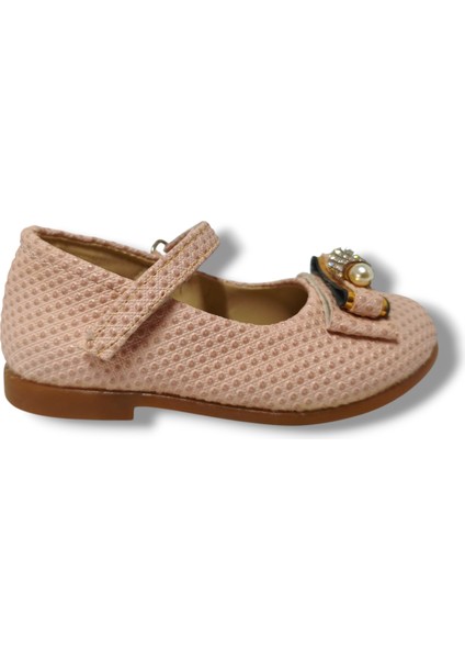 3086-20 Baskı Deri Inci Taşlı Kız Çocuk Babet 21-25 fiyatları