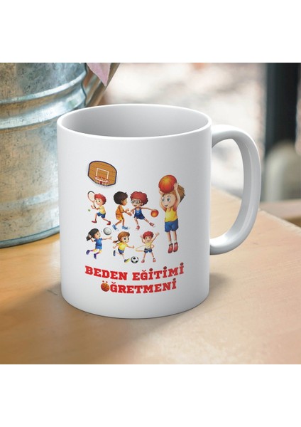 Beden Öğretmenlerine Özel Öğretmenler Günü Hediyelik Baskılı Kupa