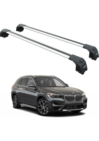 Bmw X1 F48 2016-2022 Portbagaj Taşıyıcı Ara Atkisi - Ara Çubuk Paw Pro 2 Gri