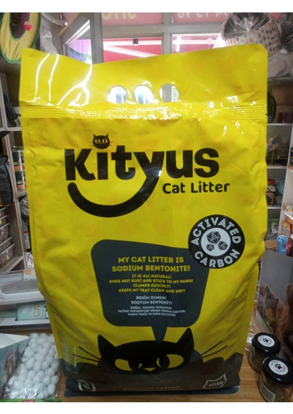Aktif Karbon Tozsuz Topaklanan Kedi Kumu 10 Litre