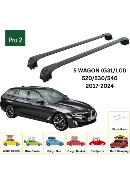 Bmw 5 Wagon G31 2017-2024 Portbagaj Taşıyıcı Ara Atkisi - Ara Çubuk Paw Pro 2 Siyah fiyatları