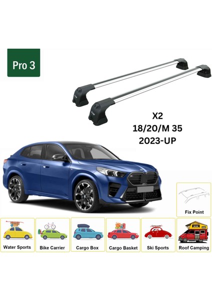 Bmw X2 2023-2025 Portbagaj Taşıyıcı Ara Atkı Aparatı Paw Pro 3 Gri fiyatları
