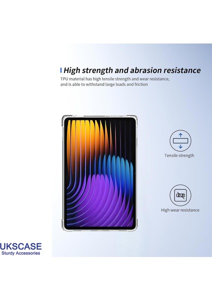 Xiaomi Mi Pad 7/7 Pro 11.2 Inch 2024 Uyumlu Airbag Shockproof Tasarım Şeffaf Kılıf indirimleri