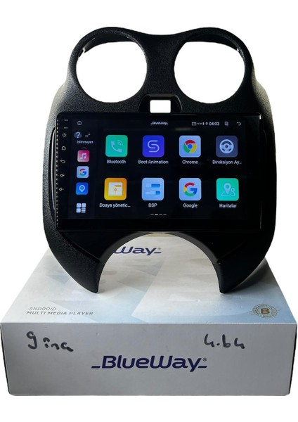 Nissan Micra 2010-2015 Blueway 4-64 Profesyonel Oem Multimedia indirimleri