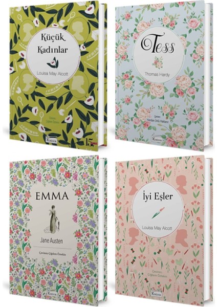 Edebiyatın Unutulmaz Kadınları Seti (Bez Ciltli) - Louisa May Alcott 4 Kitap