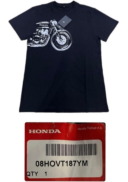 Motorlu Siyah T-Shırt