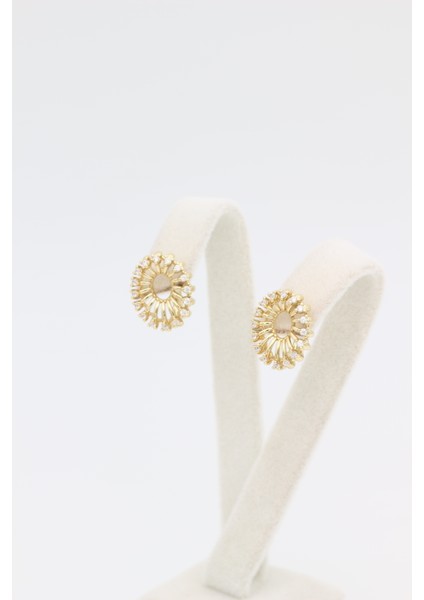 Stil Incisi/xupıng Jewelry Diamond Oval Zirkon Taşlı Küpe fırsatları