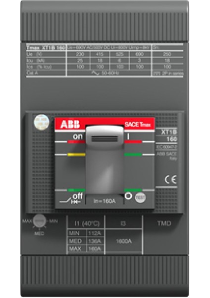 XT1N160-160A ,3-FAZ/112-160A/36KA Termik Şalter