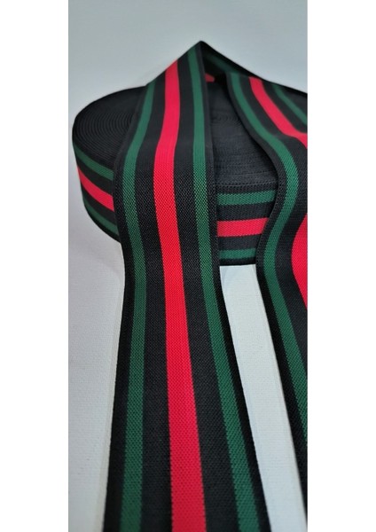 Siyah Zemin Yeşil Kırmızı Lastik Şerit fiyatları