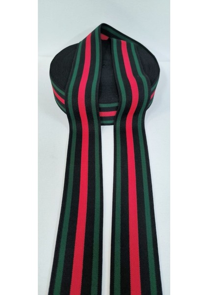Siyah Zemin Yeşil Kırmızı Lastik Şerit fırsatları