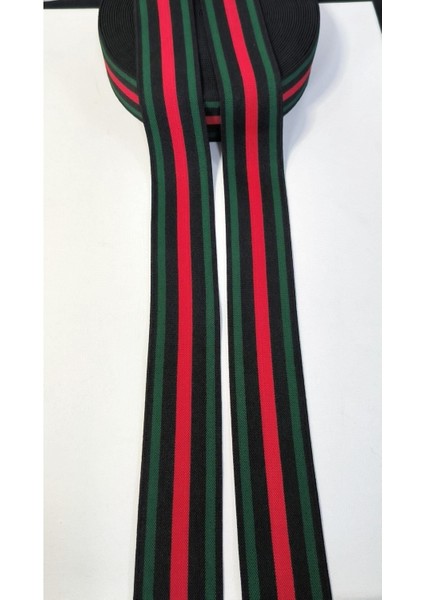 Siyah Zemin Yeşil Kırmızı Lastik Şerit indirimleri