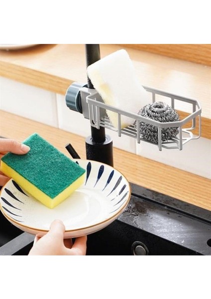 Mutfak Musluk Kenarı Plastik Süngerlik ve Sabunluk Düzenleyici Seti modelleri
