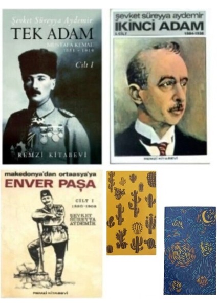 Şevket Süreyya Aydemir Tarihi Kişilikler Seti 1- 2 Adet Not Defteri Hediye