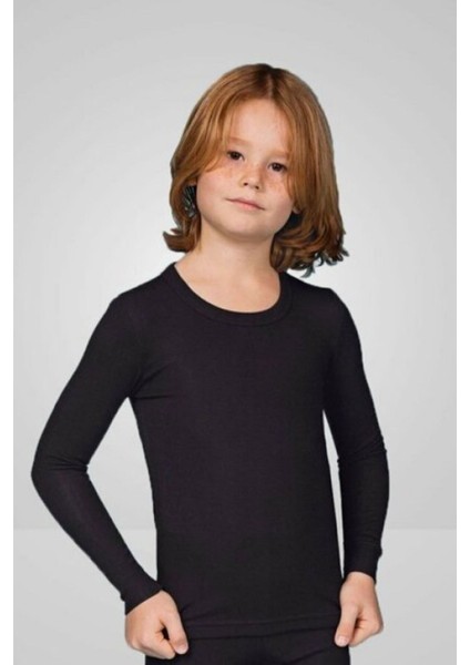 Erkek Çocuk Siyah Termal Üst 847