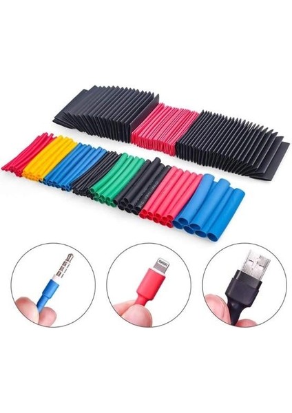 560 Parça Set Isıyla Daralan Makaron Kablo Koruyucu Kılıf modelleri