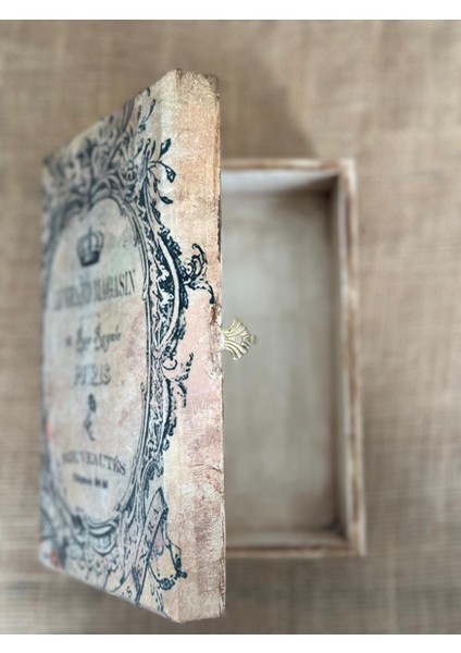 Dekoratif Saklama Kutusu, Vintage Desenli Eskitme Ahşap Malzeme Kilitli El Yapımı Kutu, Masaüstü Saklama Kutusu, Mücevher Kutusu, Hediyelik Dekoratif Ahşap Kutu, Ev Dekoru, Masa Dekoru modelleri