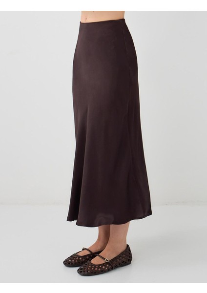 Kahverengi Normal Bel Dar Kesim Uzun Saten Etek fırsatları