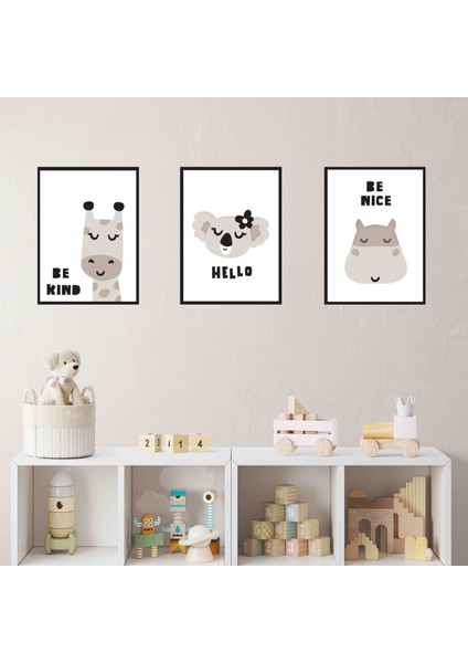 Kendinden Yapışkanlı Çocuk Odası Sevimli 35X50 cm 3 Adet