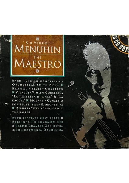 Dikkat CD Sir Yehudi Menuhin ‎– The Maestro Box Set CD