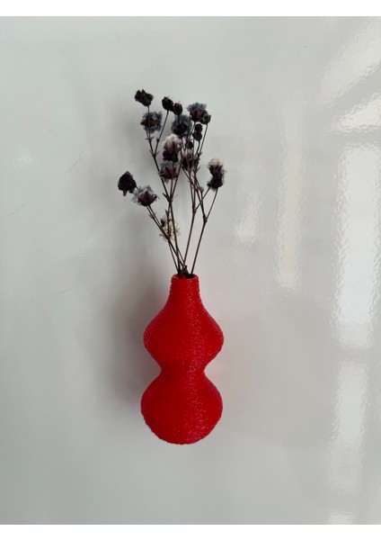 Miniflora - 5'li Magnetli Mini Vazo - Kırmızı modelleri