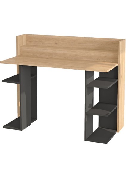 Pantego 124CM Çalışma Masası Bilgisayar Masası Raflı Beyaz Pan1-Sa indirimleri