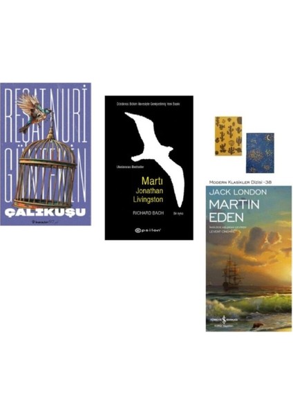 Çalıkuşu - Martı - Martın Eden ( 2 Defter Hediye)