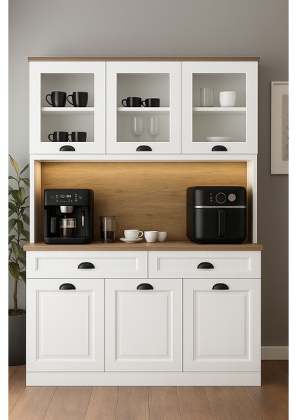 Barista Kahve Köşesi Çok Amaçlı Mutfak Dolabı Kiler Ardiye Dolabı indirimleri