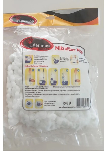 5'li Set 360° Döner Yuvarlak Mikrofiber Paspas Yedek Ucu indirimleri