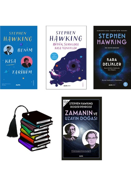 Stephen Hawking - Benim Kısa Tarihim - Büyük Sorulara Kısa Yanıtlar - Kara Delikler -4kitap