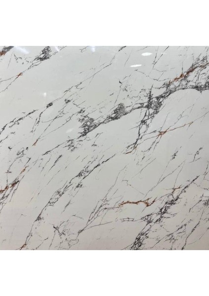 Beyaz Mermer Desenli Yapışkanlı Kaplama Kağıdı Büyük Boy 5 Metre
