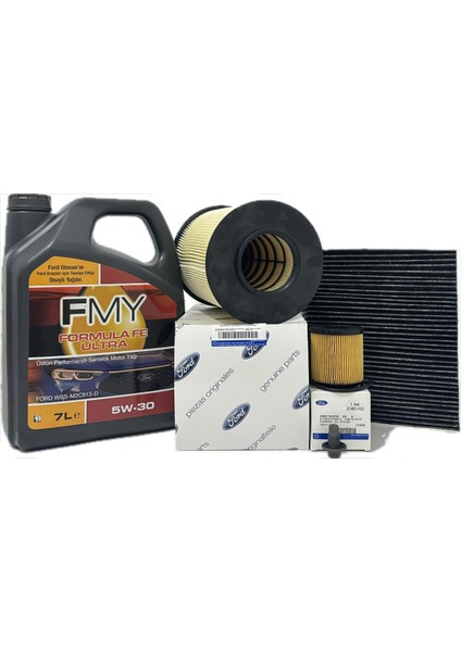 Ford Kuga 2.0 Tdci Dizel Filtre Bakım Seti 2008-2012 Hava+Yağ+K.polen Filtresi+Motor Yağı