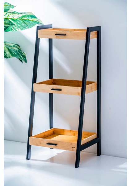 Ahşap Banyo Rafı Organizer