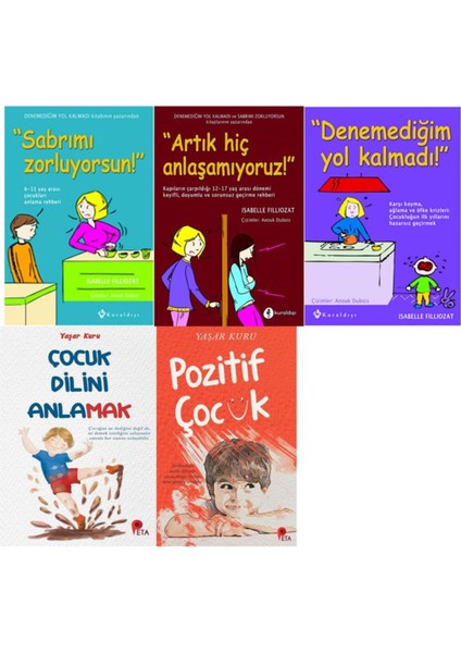 Isabelle Fıllıozat Çocuk Gelişim Seti 5 Kitap Set Denemediğim Yol Kalmadı + 4 Kitap fiyatları