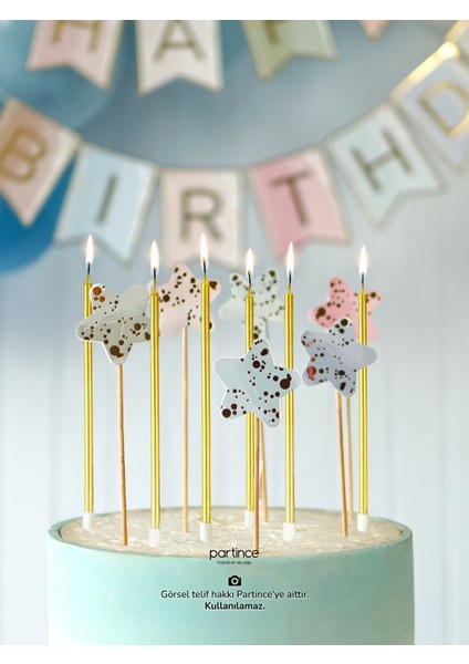 1 Yaş Balonu Doğum Günü Balon Zinciri Pastel Mavi Parti Seti modelleri