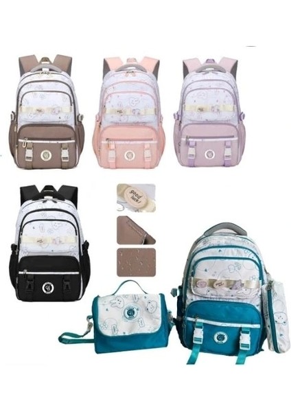 3 Lü Okul Çantası Çepli