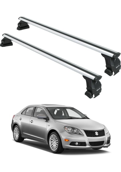 Suzuki Kizashi Tavan Taşıyıcı Ara Barlar – Vidalı Montaj, Toros Fix Pro, Gri 2010-2013