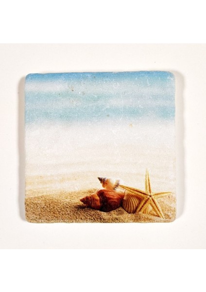 Doğal Taş Dekoratif Banyo Gider Kapağı Süsü 10X10 cm