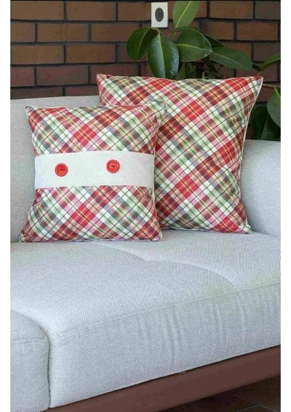 %100 Pamuk ve Polyester Kumaştan Özel Tasarım Masa Örtüsü ve Kırlent Seti