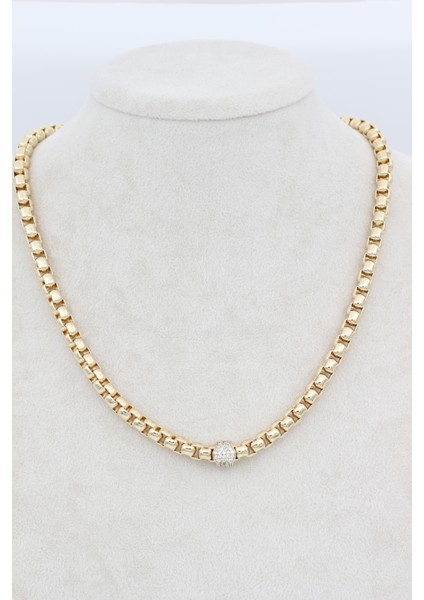 Stil Incisi/xupıng Jewelry Kobra Zirkon Taşlı Kolye