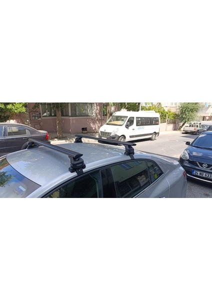 Renault Megane Sedan 4 2016-2025 Oluksuz Üst Tavan Portbagaj Taşıyıcı Ara Atkısı Toros Serisi Pro 4 Gri indirimleri