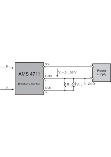AMS4711-0020-D ,20-Mbar 0..5V Fark Basınç Sensör fiyatları