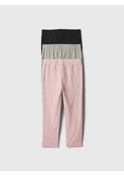 Kız Bebek Çok Renkli Brannan Bear Işlemeli 3'lü Tayt Seti